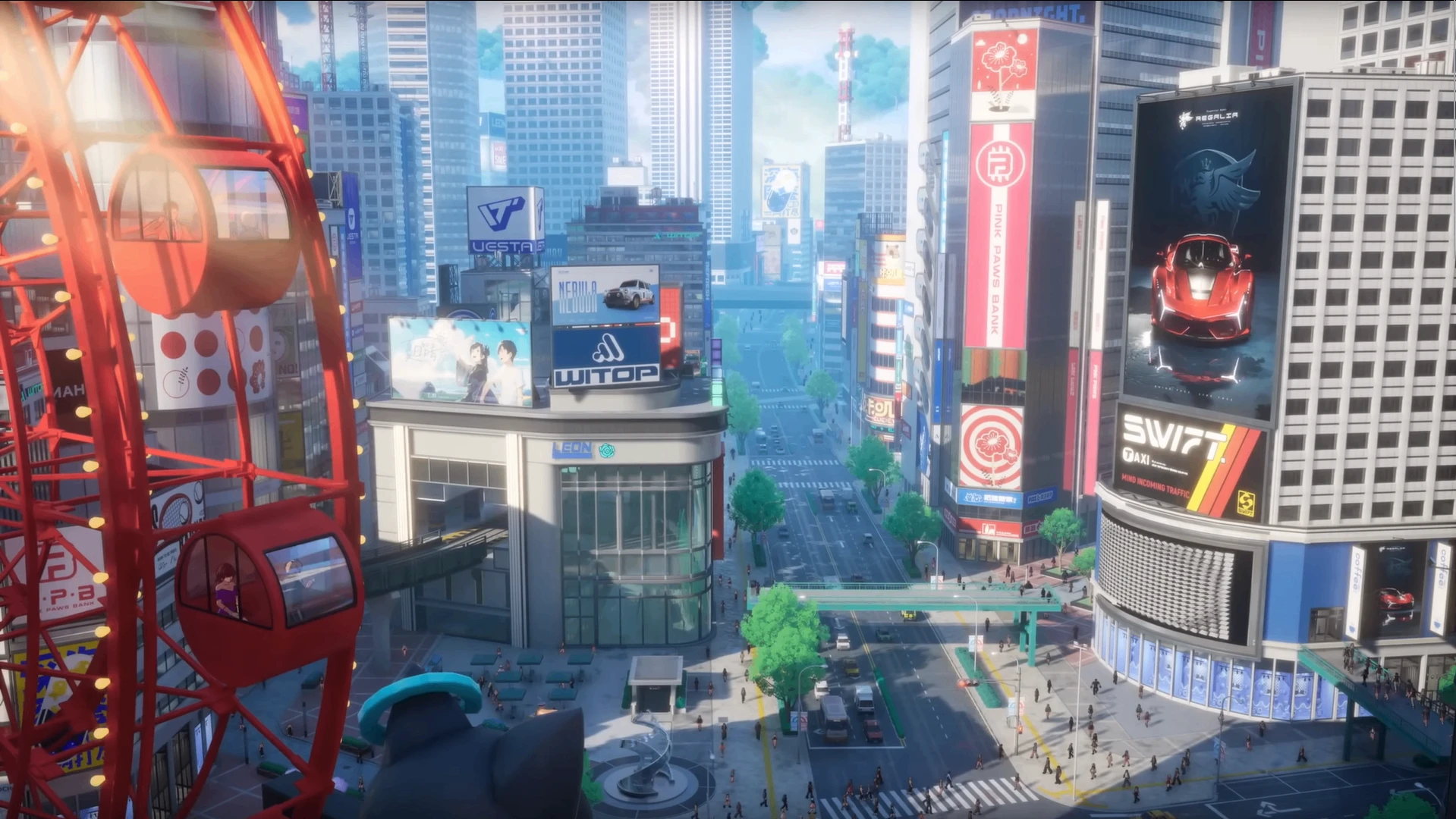 Concept art of Hethereau city from Neverness To Everness